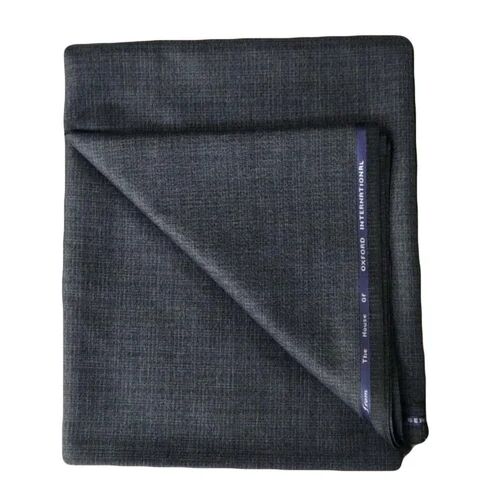 Grey Polyester Viscose Twill Suiting Fabric, Width : 58 Inch