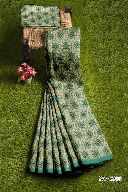 Ladies Green Designer Saree