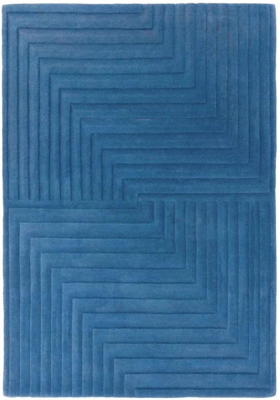 Blue Hand Tufted Rug