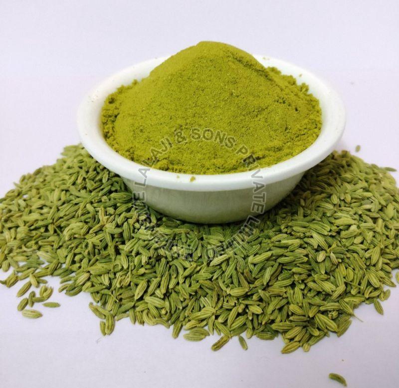 Green Organic Fennel Seeds Powder, for Cooking, Grade Standard : Food Grade