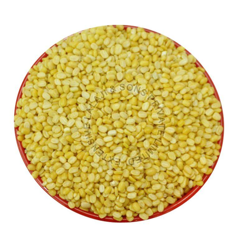 Yellow Organic Moong Dal, for Cooking, Grade Standard : Food Grade