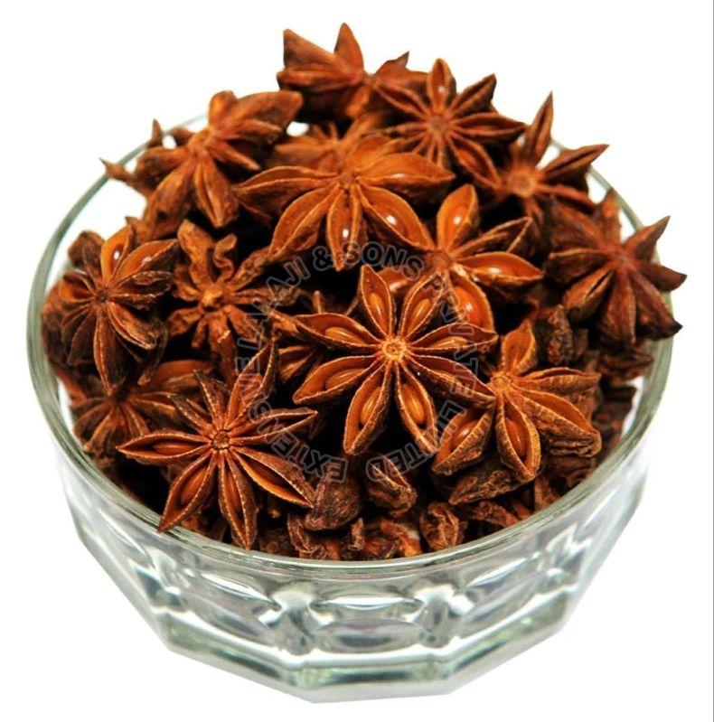 Star Anise, for Cooking, Packaging Type : Plastic Packet