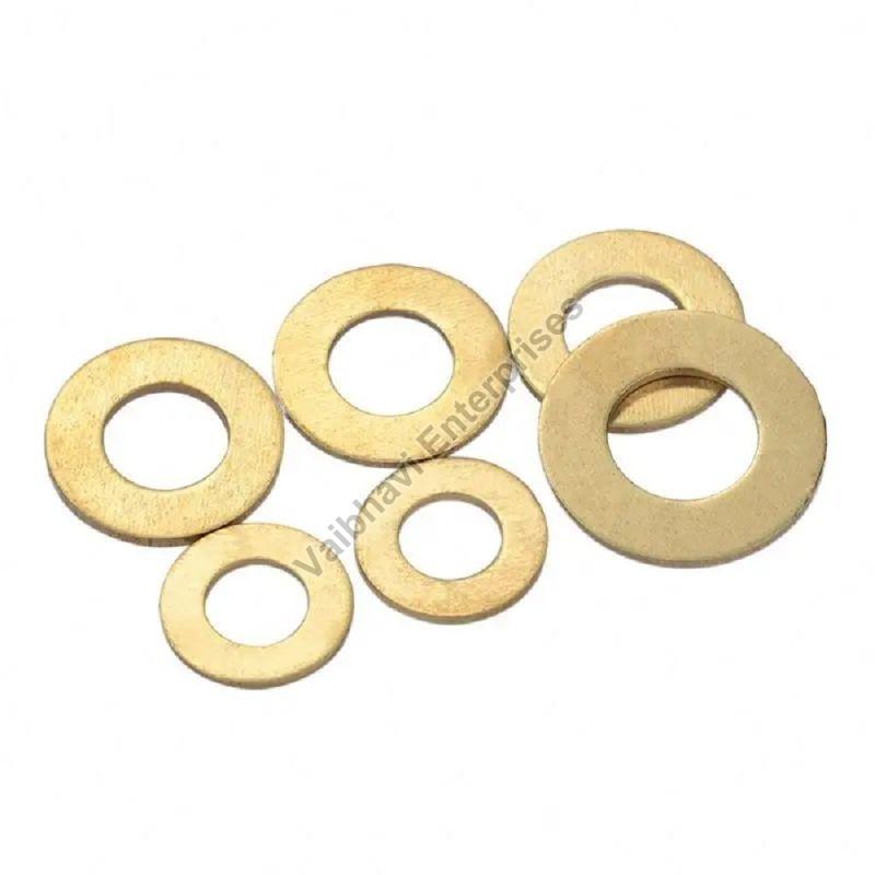 Golden Round Brass Washer, for Fittings