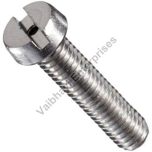 Stainless Steel Cheese Head Screw, For Fitting, Color : Silver