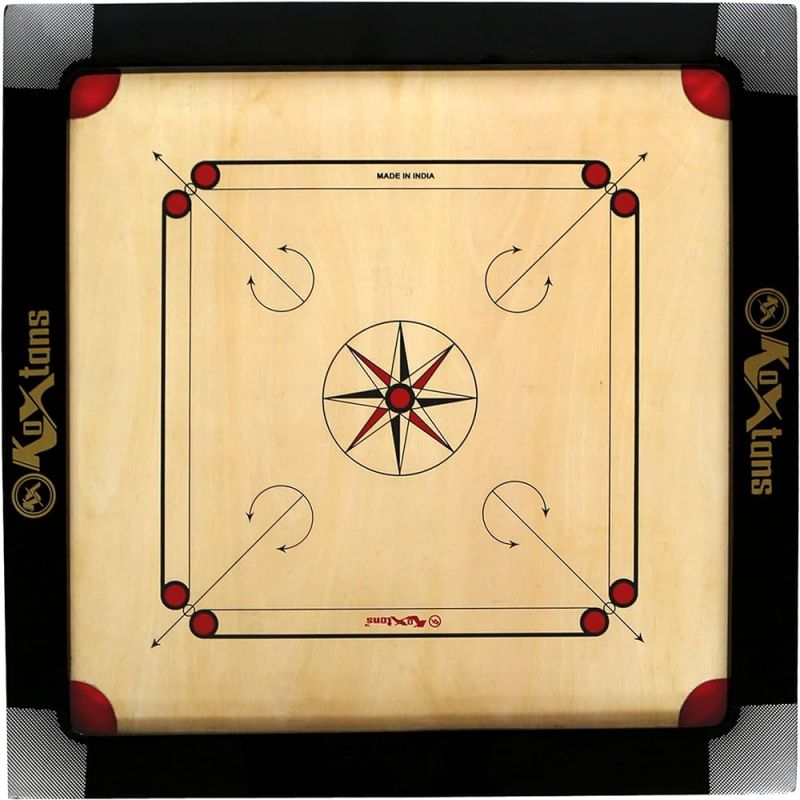 Square Polished Wood Printed Carrom Board, for Playing, Size : Standard