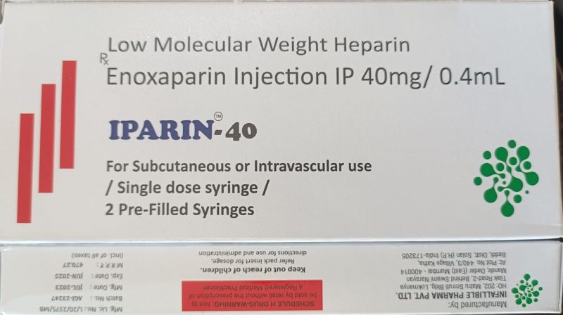 Iparin 40mg Prefilled Syringe, Packaging Type : Paper Box
