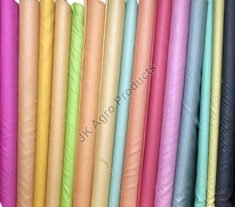Multicolor Plain Tussar Silk Fabric, for Making Garments, Feature : Easily Washable