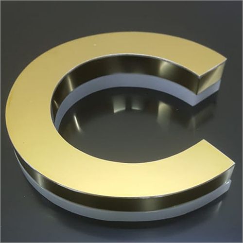 Golden Aluminium Sign Letter