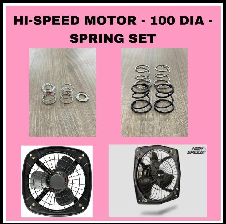 Silver Round Fresh Air Fan Spring