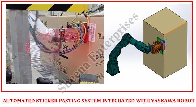 ROSE GOLD Automatic 12-15 KG Pneumatic Sticker Pasting Machine