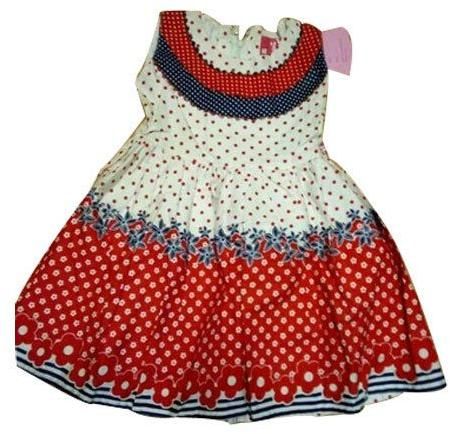 Fancy Cotton Printed Kids Frock