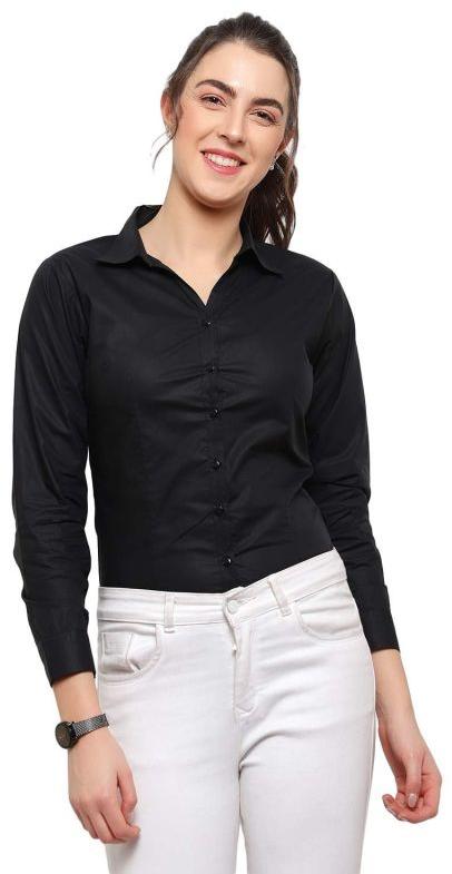 Ladies Black Formal Shirt