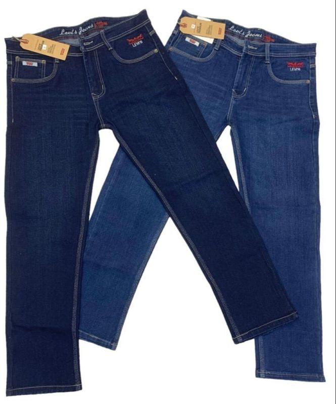 115 GSM Mens Plain Denim Jeans, Size : All Sizes