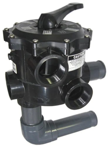 Black Polished ABS Plastic Swimming Pool Multiport Valve, Certificate : ISI Certified