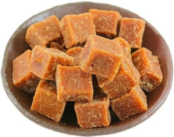 Brownish Sugarcane Jaggery Cube, For Tea, Sweets, Packaging Type : Plastic Packet