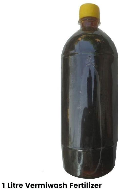 Brown Organic Liquid Vermiwash Fertilizer, for Agriculture, Packaging Type : Plastic Bottle