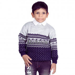 Wool Boys Designer Sweater, for Winter, Style : Non Zipper