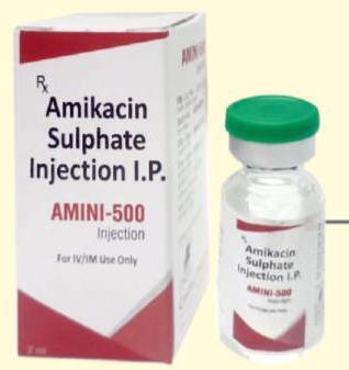Liquid Amini-500 Injection, Packaging Type : Glass Vial