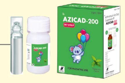 Azicad-200 Dry Syrup, Packaging Type : Plastic Bottle