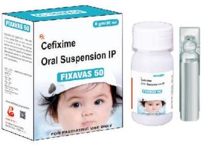 Fixavas 50 Oral Suspension, Packaging Type : Plastic Bottles