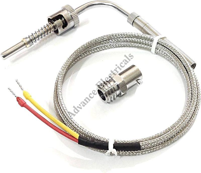 Grey Electric Stainless Steel Thermocouple Spring Loaded Bayonet, For Industries, Length : 3.5mtr