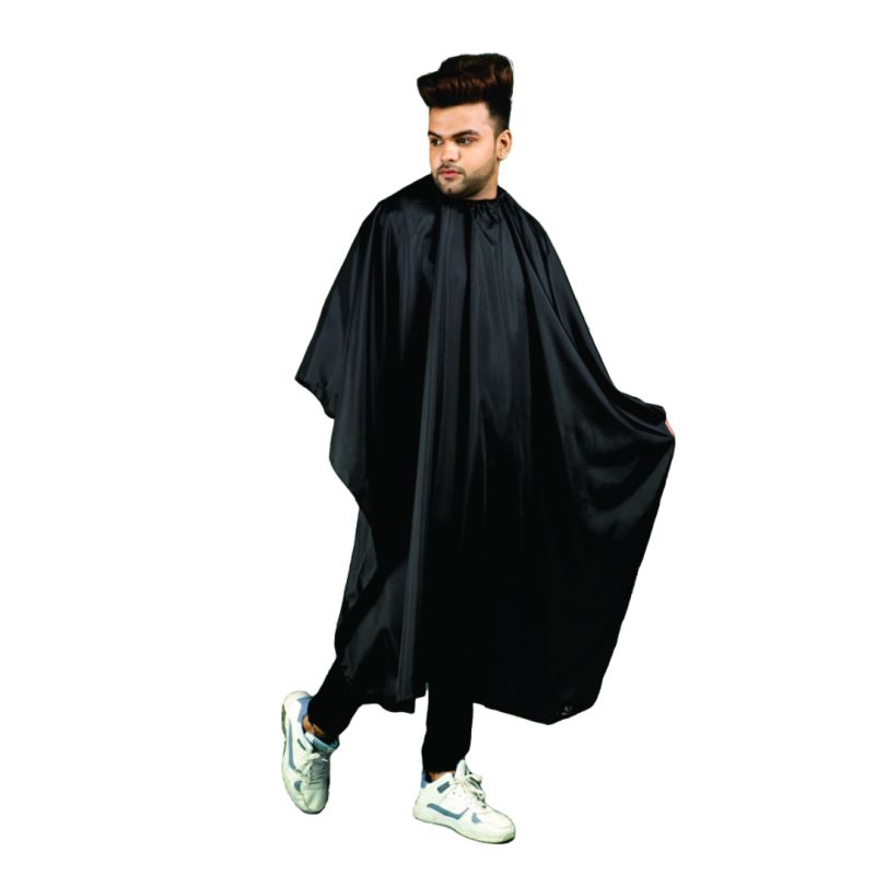 Black Plain CC-BLK109 UD Cutting Cape, for Beauty Salon, Packaging Type : Poly Bag