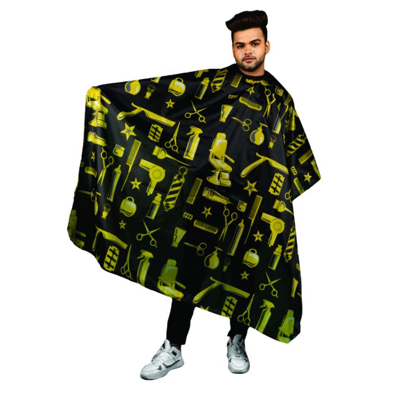 CCPR205 UD Printed Cutting Cape, for Beauty Salon, Hair Care, Size : Multisizes