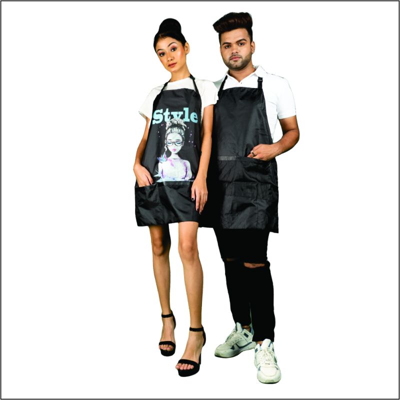 SA-PR252 UD Printed Salon Apron, Gender : Unisex