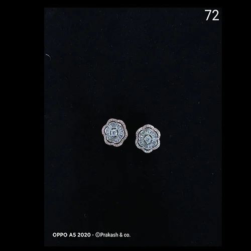 Plain Polished Ladies Designer Silver Earring, Packaging Type : Plastic Box