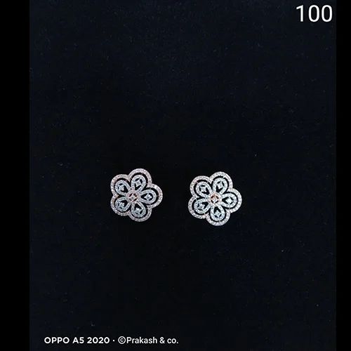 Polished Plain Ladies Fancy Silver Earrings, Packaging Type : Plastic Box