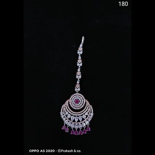 Polished Silver Ladies Sliver Maang Tikka, Occasion : Casual Wear, Party Wear