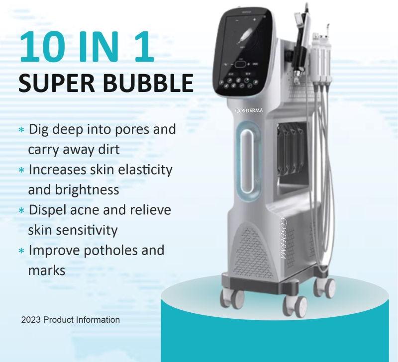 Cosderma 10 in 1 Super Bubble Hydra Facial Machine