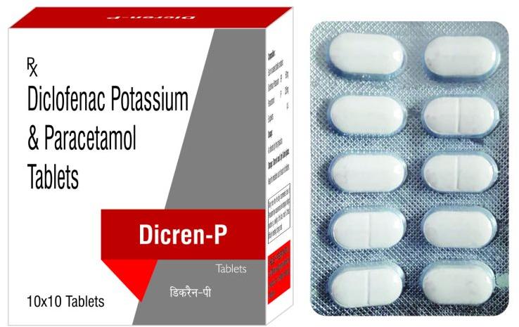 Dicren-P Tablets, for Hospital, Clinical