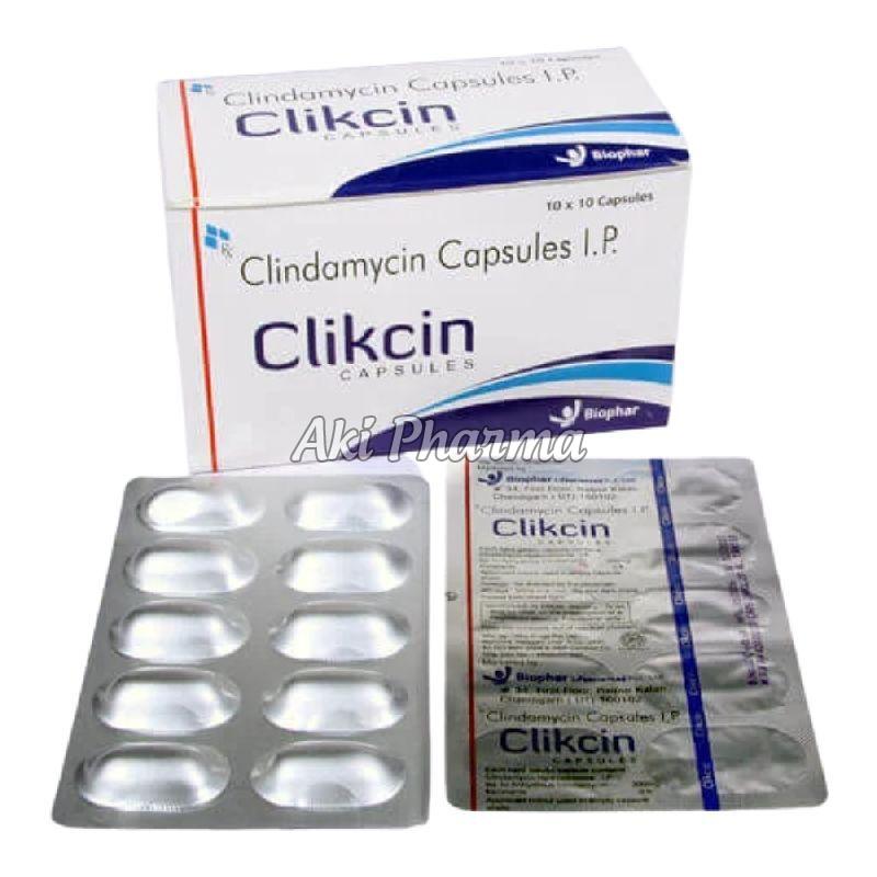 Clindamycin capsule, for Pharmaceuticals, Clinical, Personal, Color : White