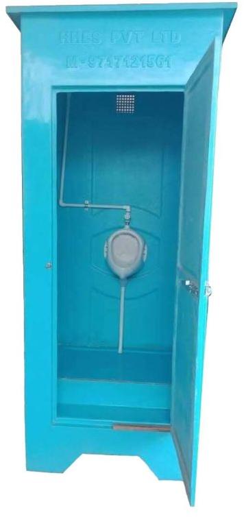 Blue Modular Frp Urinal Toilet Cabin, Shape : Rectangular