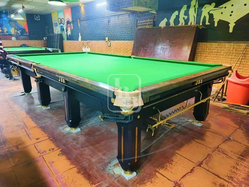 Polished Natural Wood Plain JBB Classic Snooker Table, for Parlour, Hotel, Home, Size : 6*12 FEET