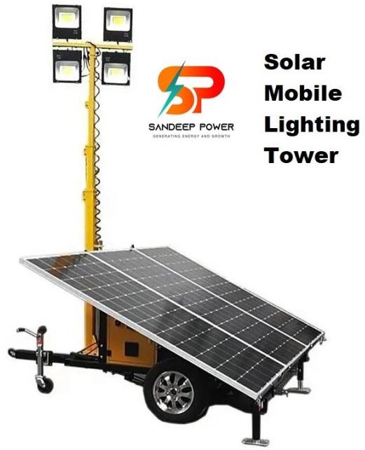 Sandeep Power LED mobile solar light towers, Certification : ISO 9001:2008