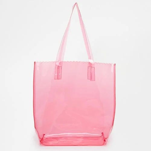 Plain PVC Shopping Bags, Style : Handled