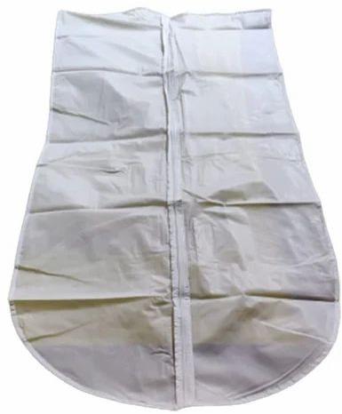 Non Woven PVC White Zipper Garments Cover