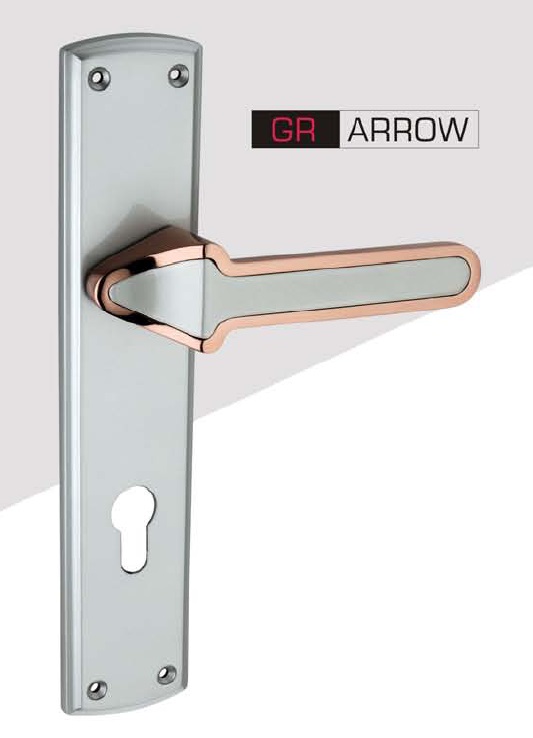 Polished Zinc GR Arrow Door Handles, for Industrial, Size : 200, 250, 300mm