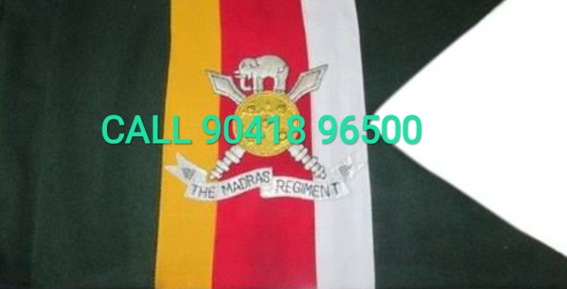 Polyester Madras Regiment flag, Size : 6x4Ft