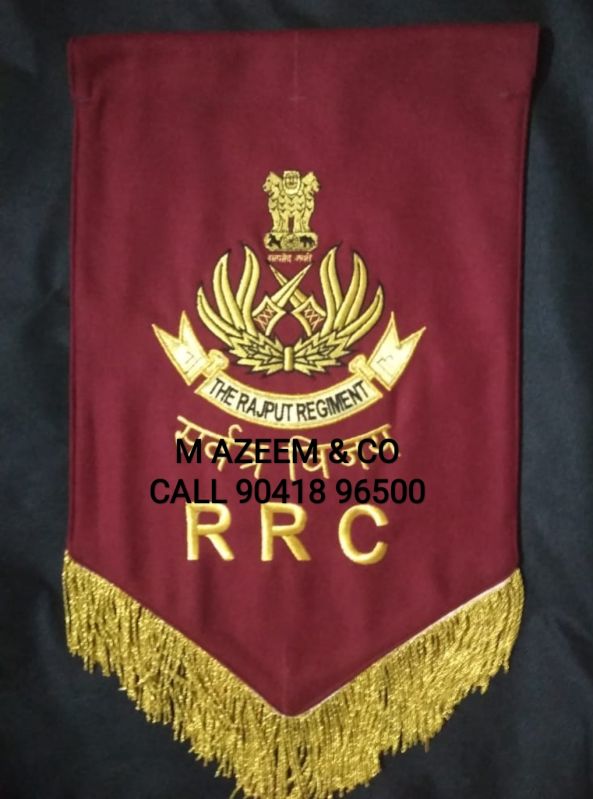 Cotton Rajput Regiment T flag, Style : Stable