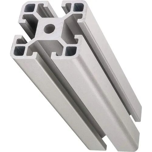 Silver Polished Aluminium Extruded Section, for Industrial Use, Shape : Rectangular