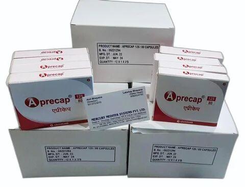 Aprecap 125 80mg Capsule, for Clinical, Packaging Type : Box