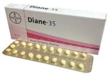 Diane 35mg Tablets, Packaging Type : Box