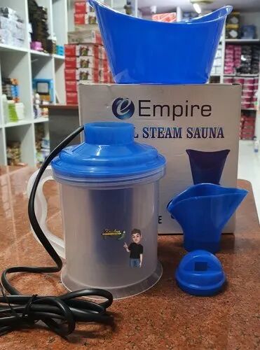 Blue Plastc Empire Stem Sauna Heater, Power Source : Electric