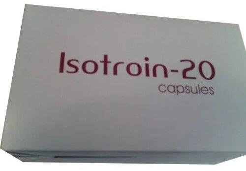 Isotroin 20mg Capsules, Packaging Type : Box