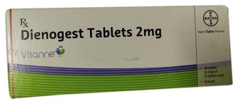 Visanne 2mg Tablets, Packaging Size : Box