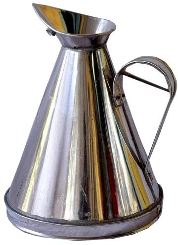 Shiny-silver 5 Ltr Steel Conical Measurement Jar