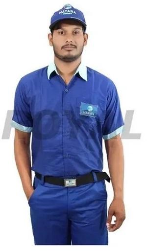 Nayara Petrol Pump Uniform Half Shirt, Gender : Unisex